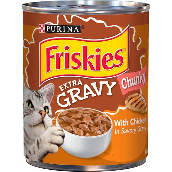 Purina Friskies Gravy Wet Cat Food, Extra Gravy Chunky With Chicken in