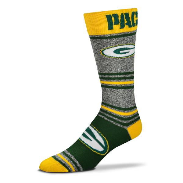For Bare Feet Misses' Green Bay Packers Stripalious Trouser Socks