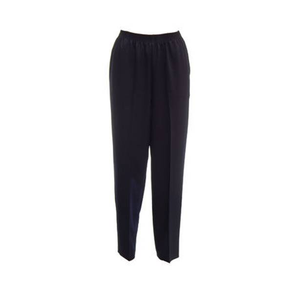 ALIA Misses Black Feather Touch Poly Pull - On Pants