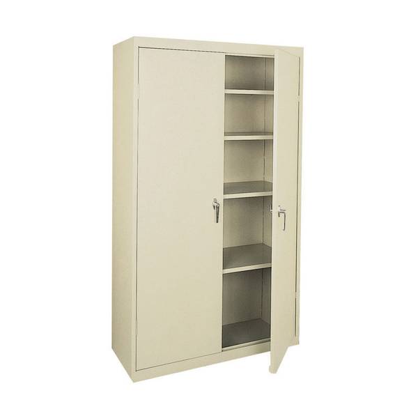 sandusky lee four shelf steel storage cabinet