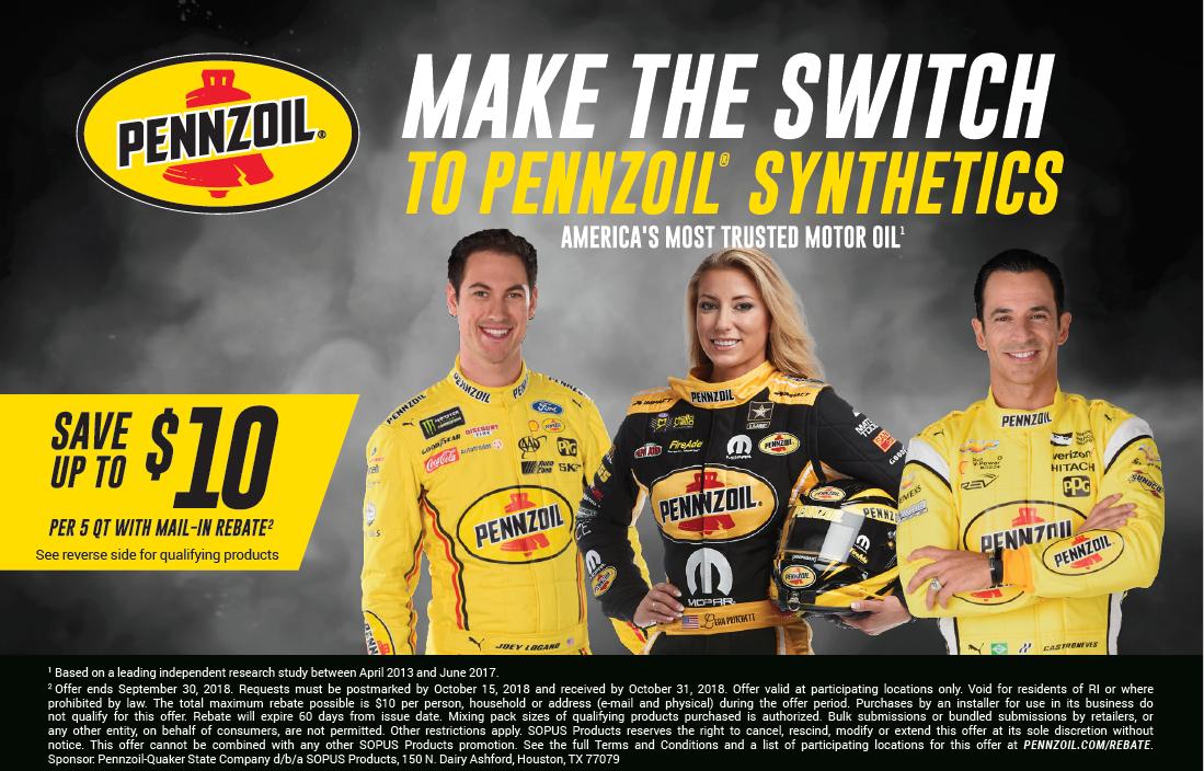 Pennzoil Rebate Offer