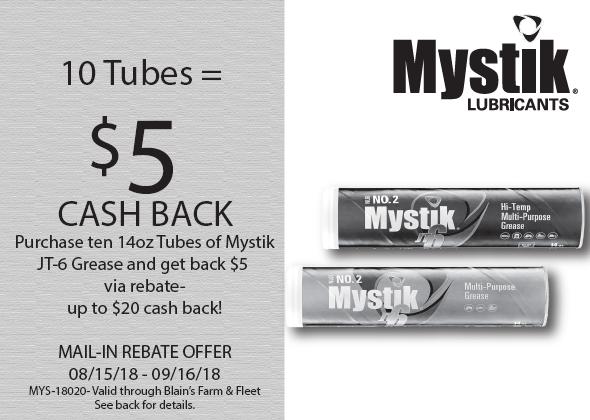 Mystik JT-6 Grease $5 Mail In Rebate