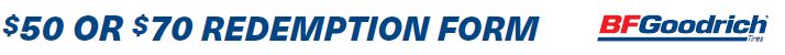 Goodrich $50 or $70 Mail In Rebate