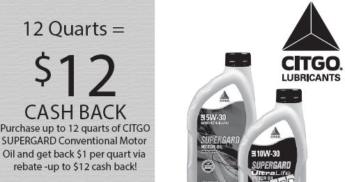 CITGO SUPERGARD $12 Cash Back