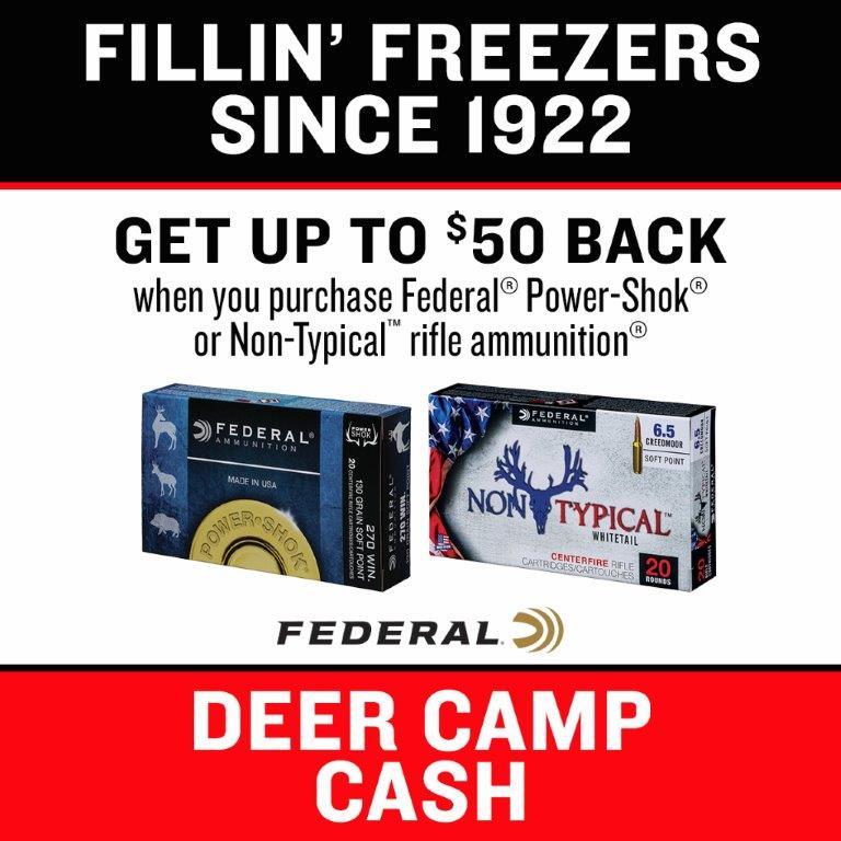 Deer Camp cash Ferderal $50 Back