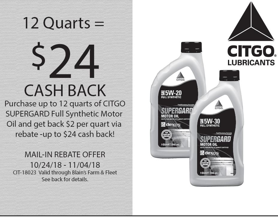 Citgo Supergard $24 Cash Back