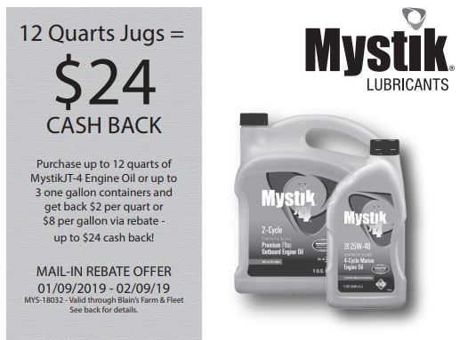 Mystik JT-4 $2 Mail In Rebate
