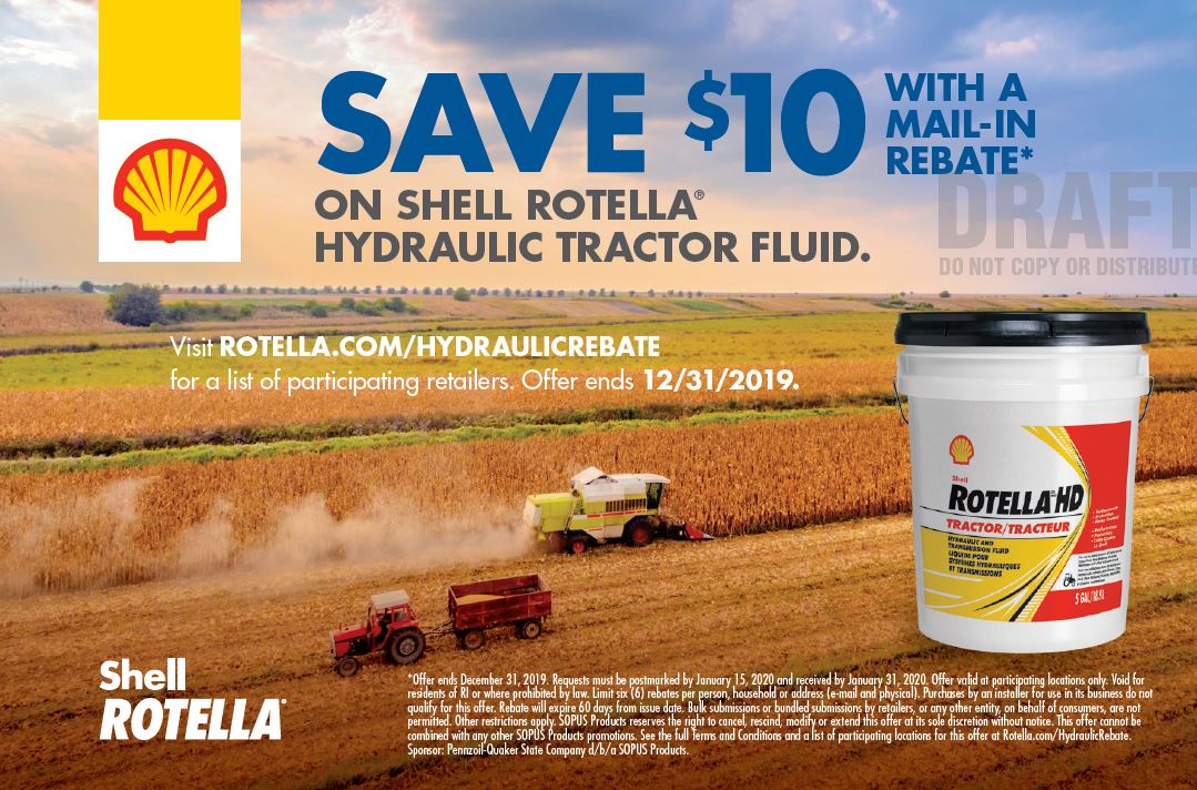 Shell Rotella Gas Truck Mail In Rebate Form